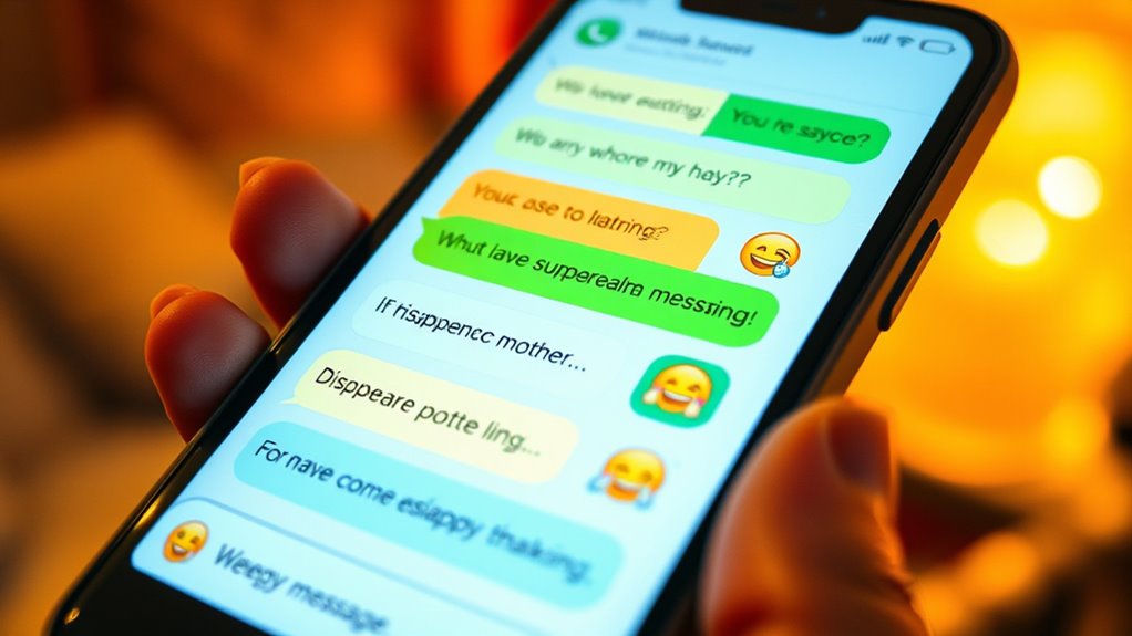 Die Nachrichten meiner Mutter verschwinden ständig