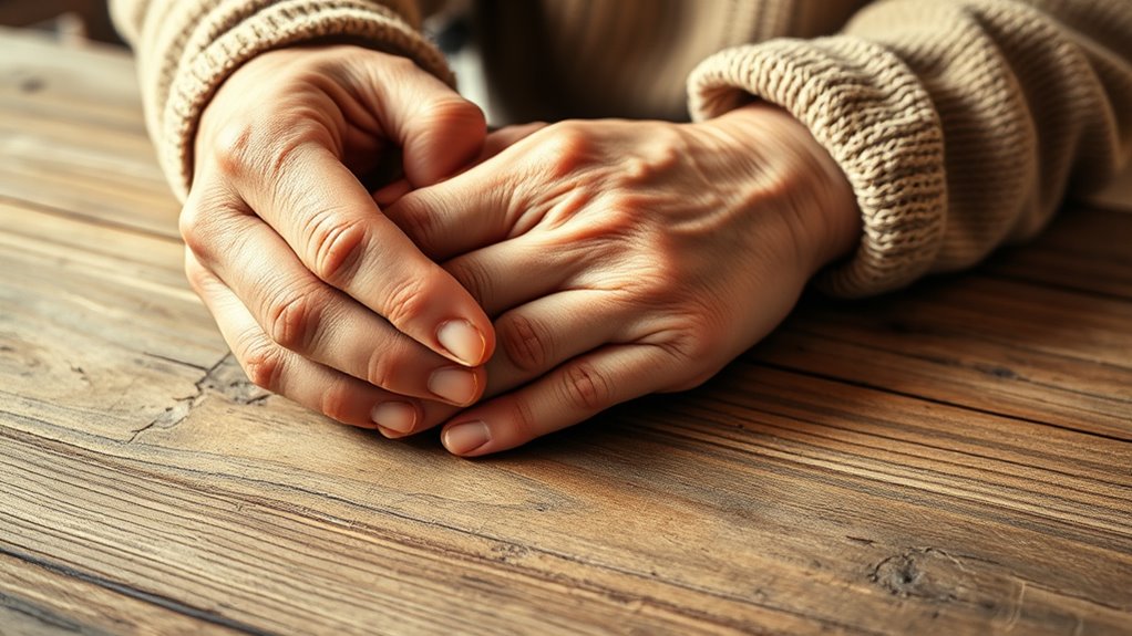 Die Berührung der Mutter bringt Trost