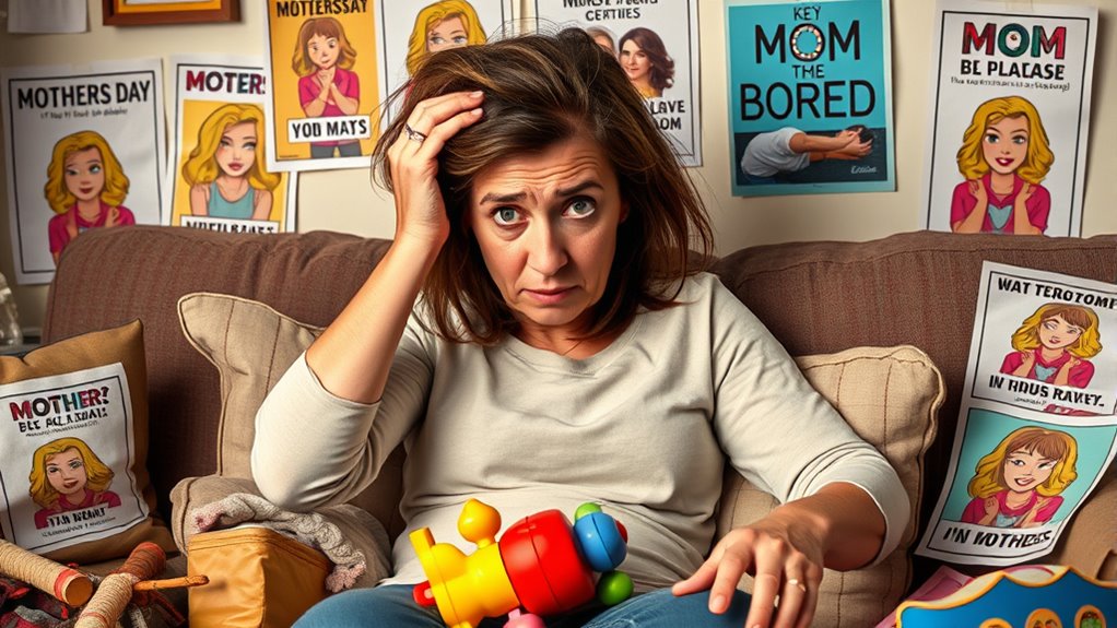 überforderte Mutter Langweilerreaktion