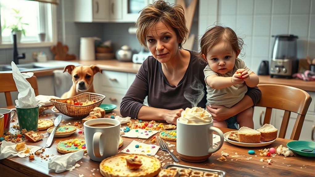 Elternschaft humorvolles Chaos Feier