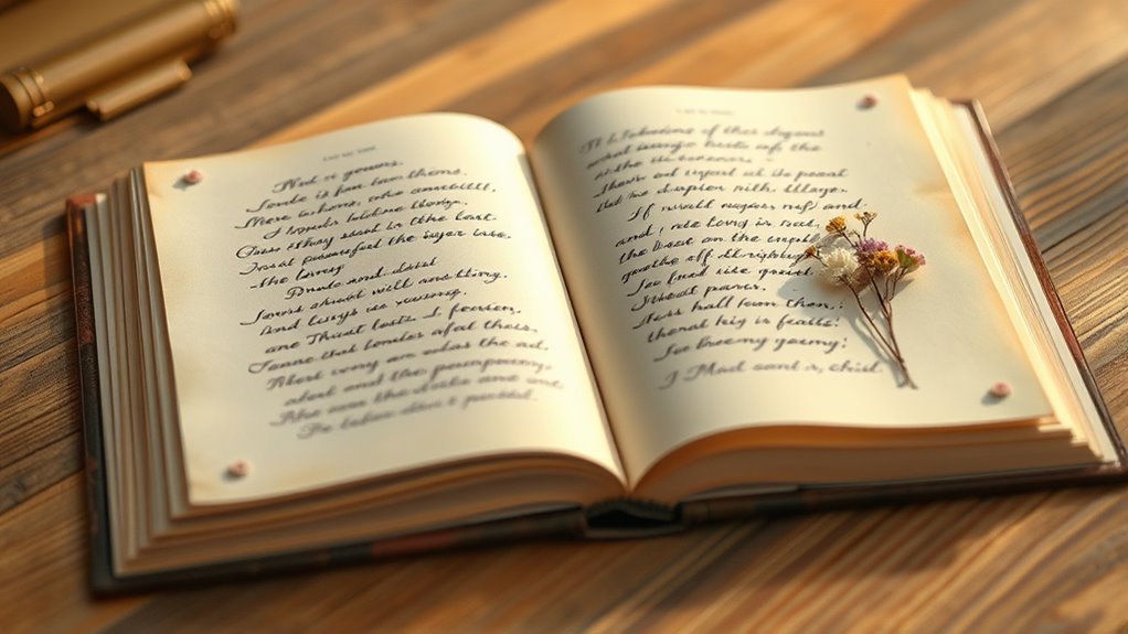 persönliche herzliche handgeschriebene Sammlung