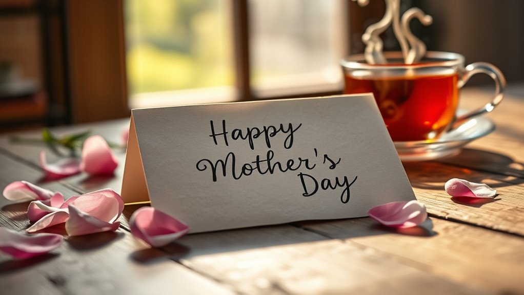 persönliche, herzliche Wertschätzung für die Mutter