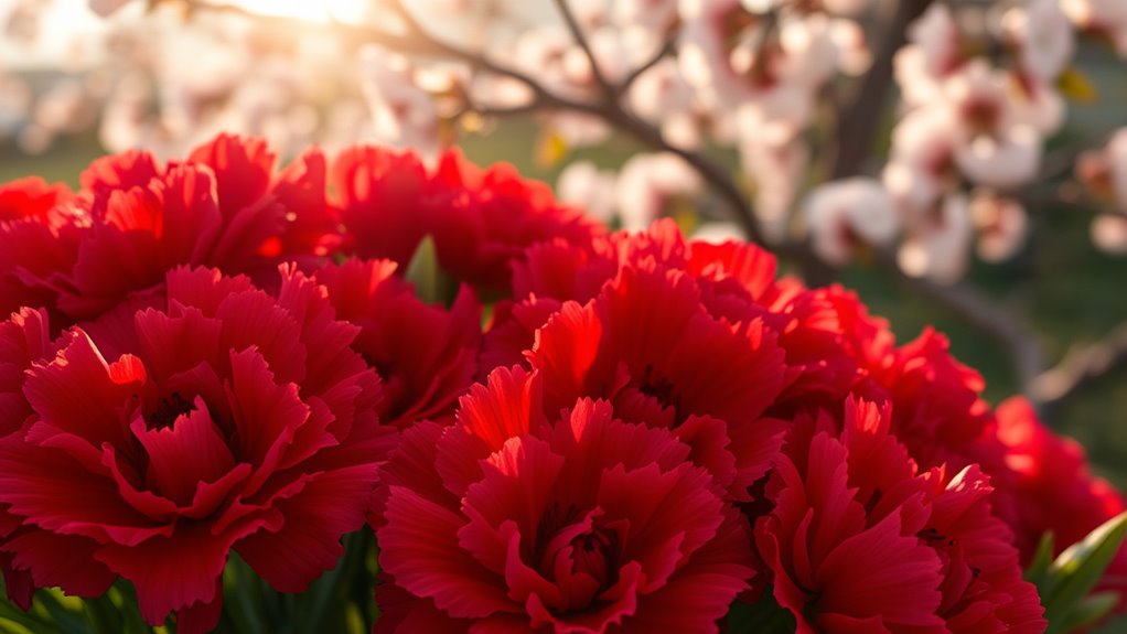 rote Nelken symbolisieren mütterliche Liebe