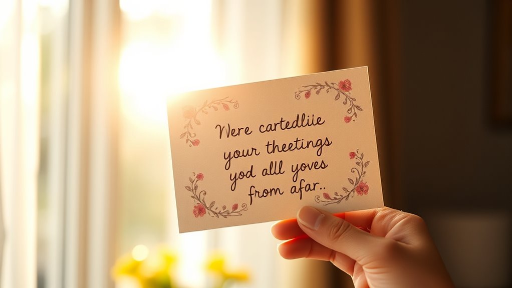 Fernfeier mit bedeutungsvollen Geschenken