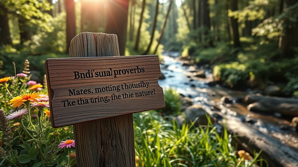 Respektiere die Rhythmen der Natur