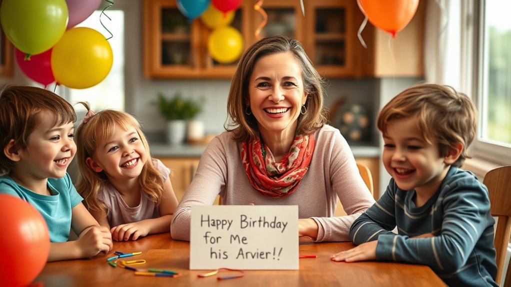 Respektvolle humorvolle mütterliche Feier