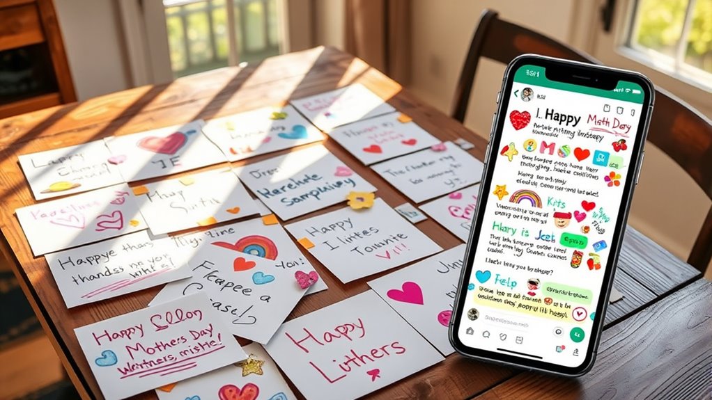 Teile personalisierte visuelle Grüße