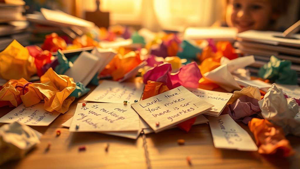 Kurze handgeschriebene Dankesworte