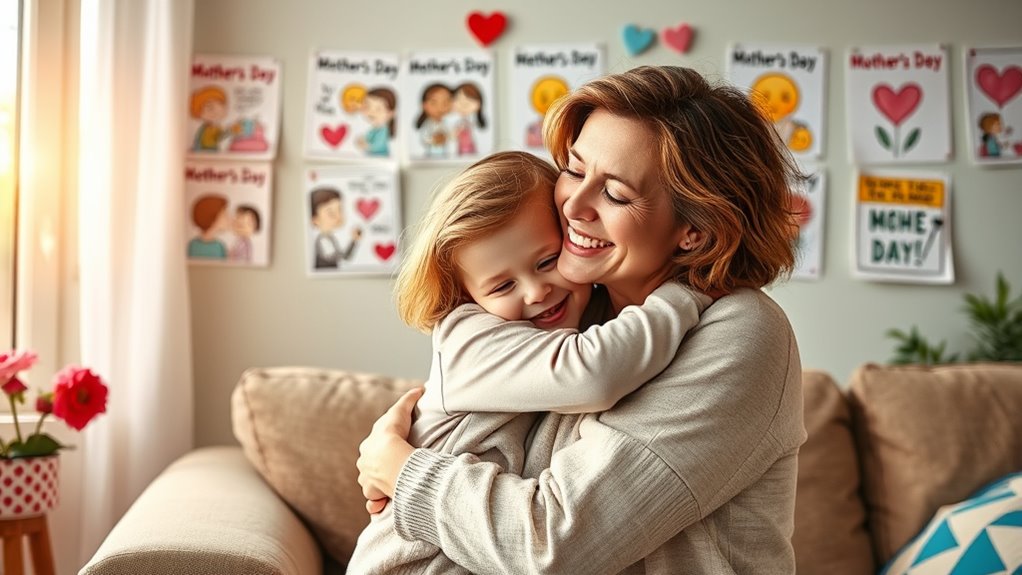 stilles Umarmen, herzliche Verbindung