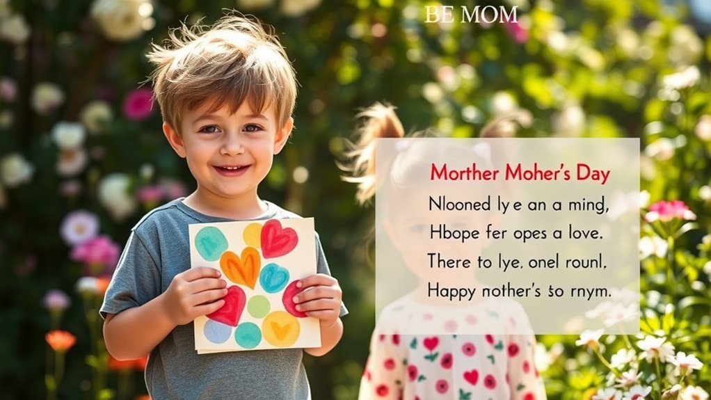 einfache herzliche Botschaften für Mütter