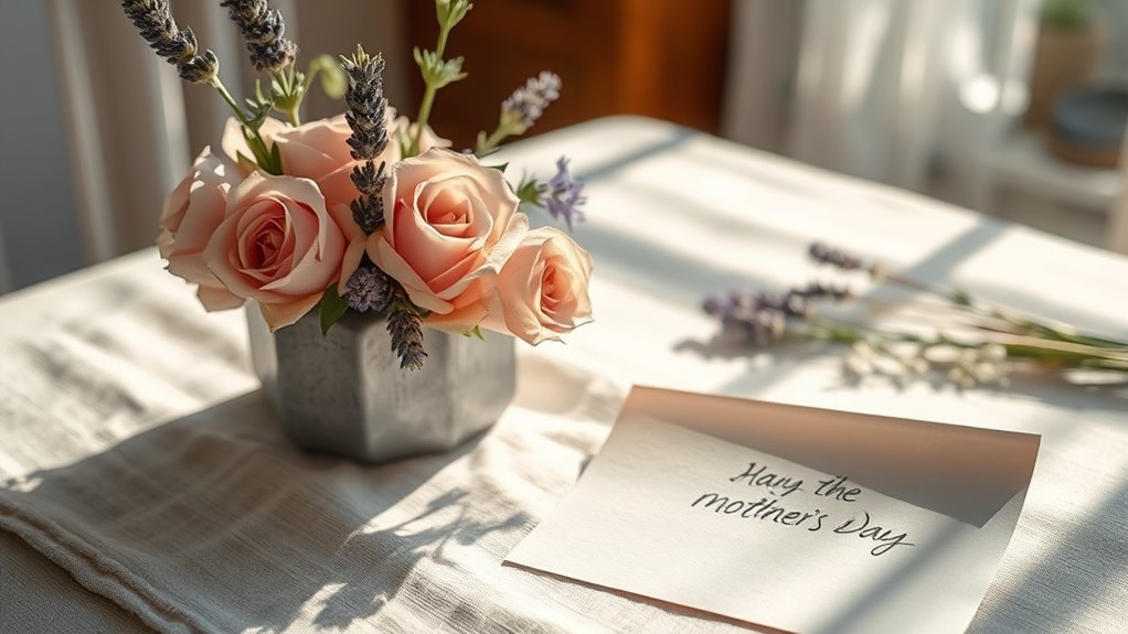 einfache herzliche Wertschätzung für Mutter