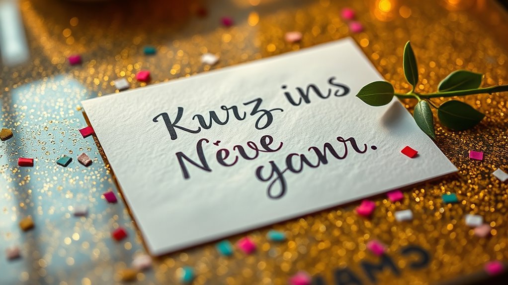 einfache herzliche Neujahrswünsche