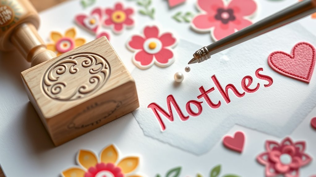 stilvolle harmonische Kartenverzierung