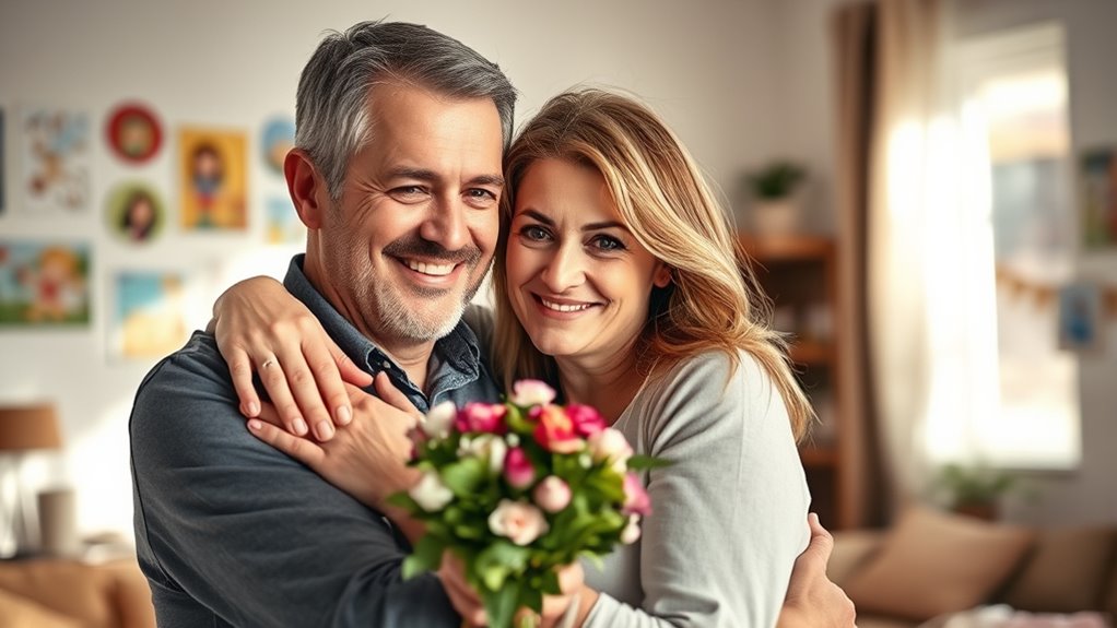 verständnisvolle fürsorgliche Stiefmutter bemüht sich