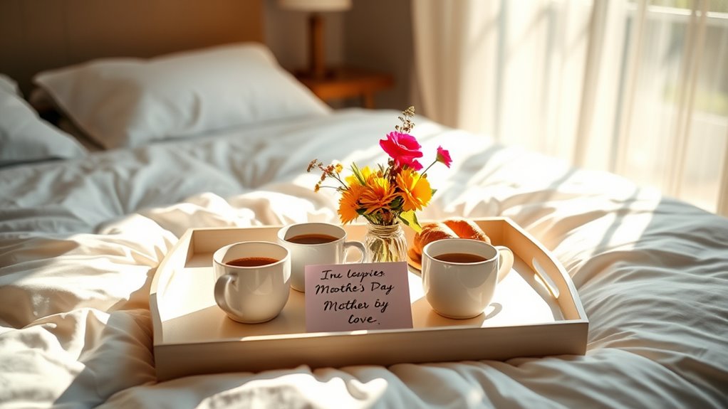 Überraschungsfrühstück im Bett