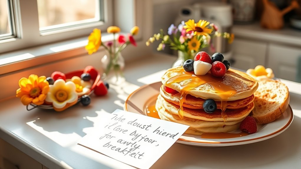 überrasche sie mit einer Frühstücksgeste