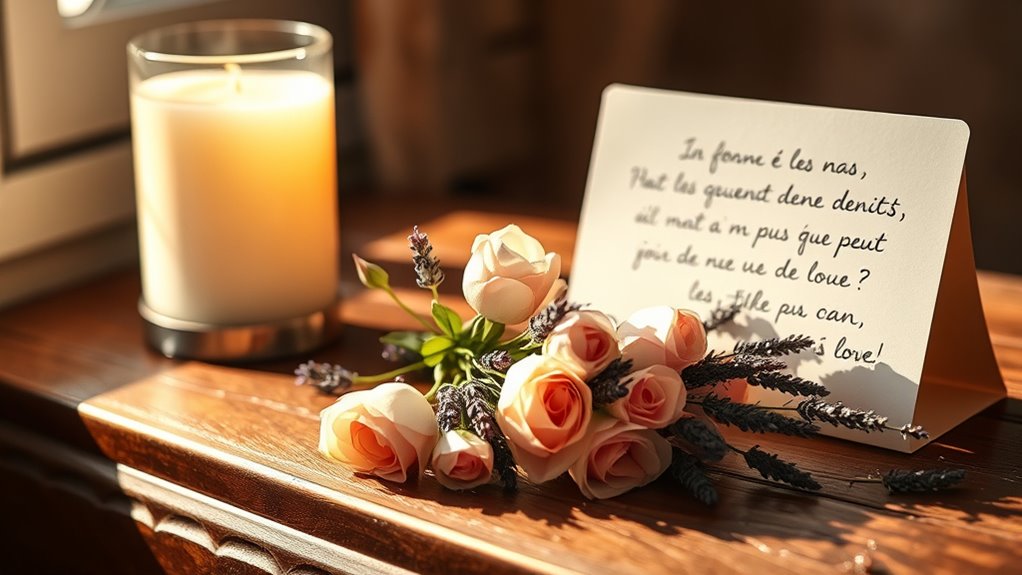 liebevolle französische Ausdrücke, um Liebe auszudrücken