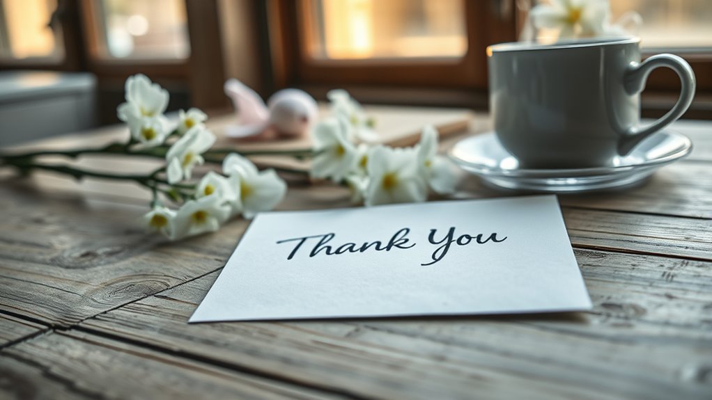 einfache dankbare Notizen