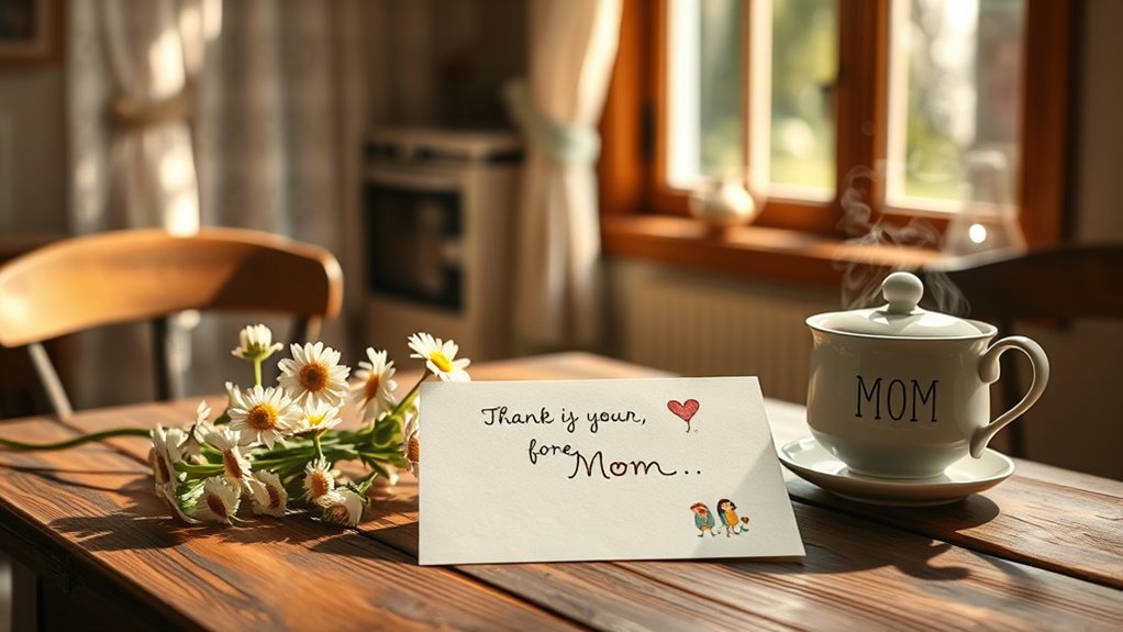 Zehn kurze Dankesnachrichten für Mama