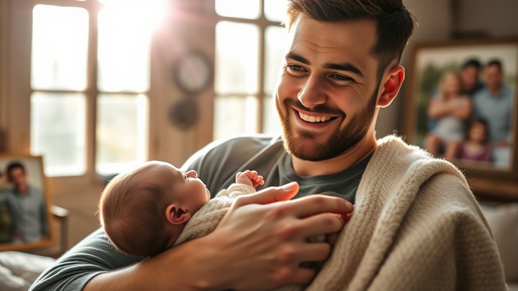 dankbarer Vaterstolz