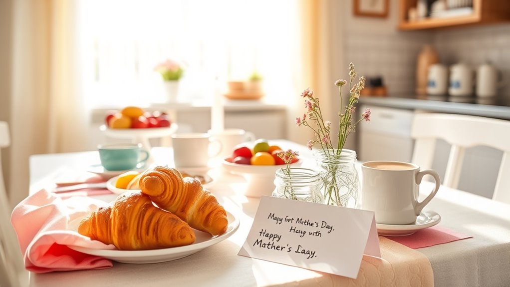 nachdenklicher Muttertagsbrunch