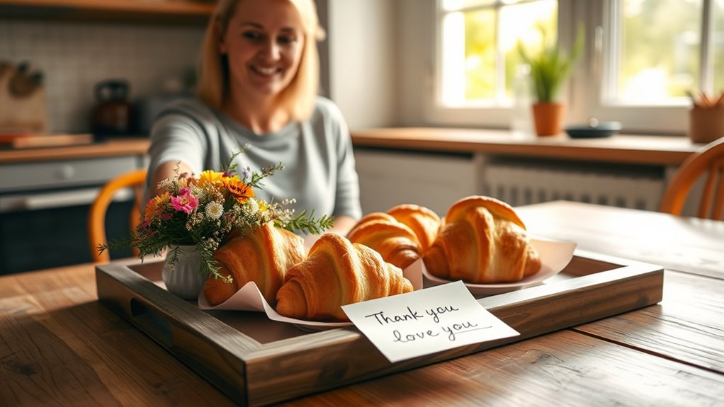 durchdachte, persönliche, bedeutungsvolle Geste