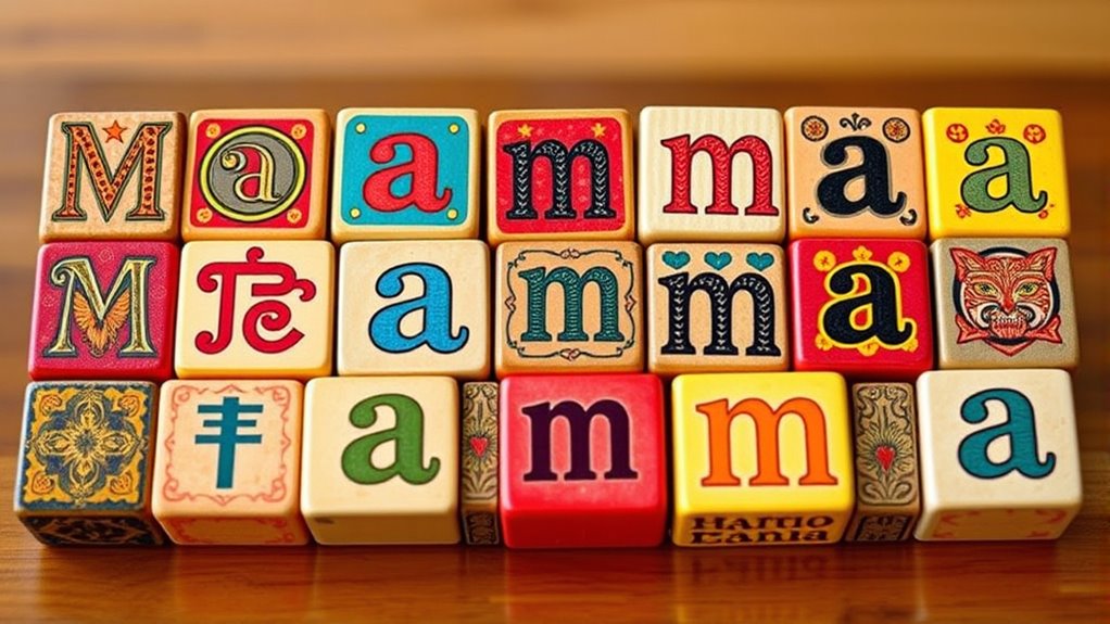 universelle mütterliche Wortvarianten