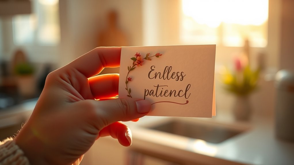 unerschütterliche mütterliche Ruhe und Unterstützung