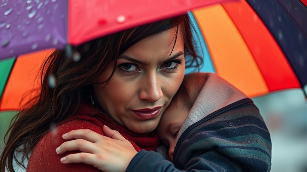 unerschütterlicher schützender mütterlicher Instinkt