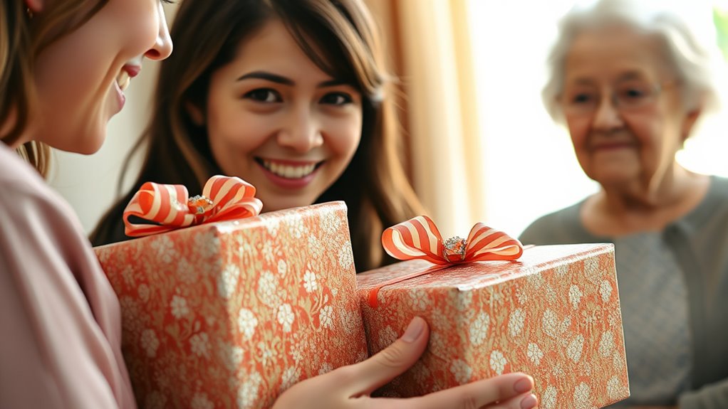 Wertwörter über Geschenke