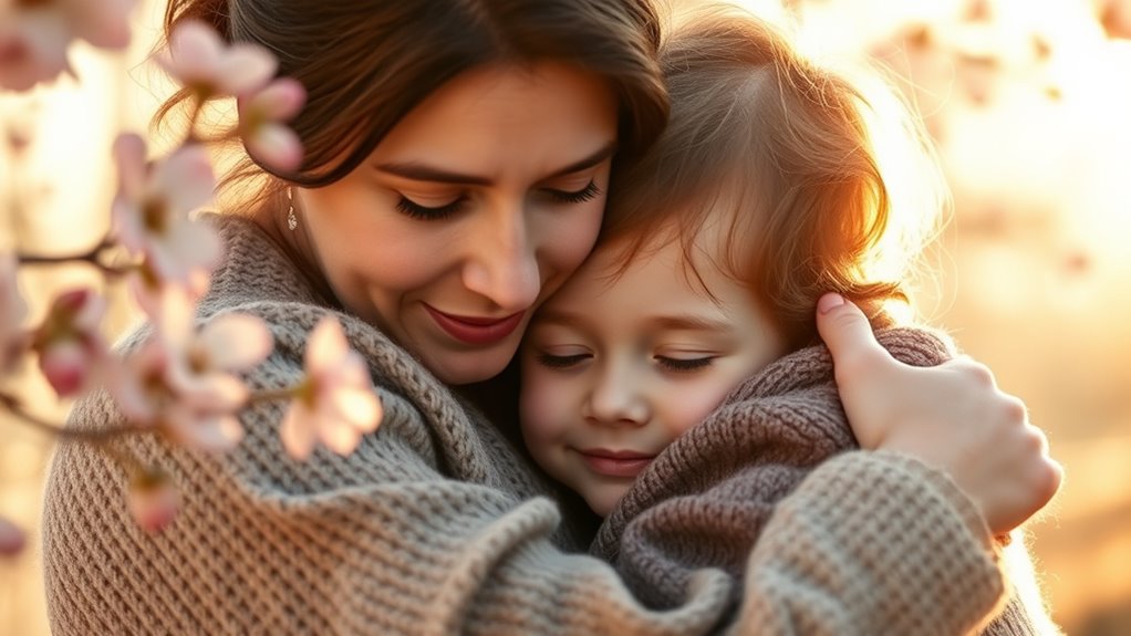 warme Umarmung der Liebe