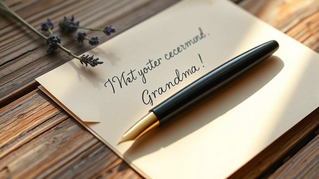 herzliche Briefe an Oma schreiben