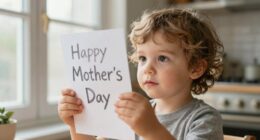 Kindes herzliche Worte der Mutter
