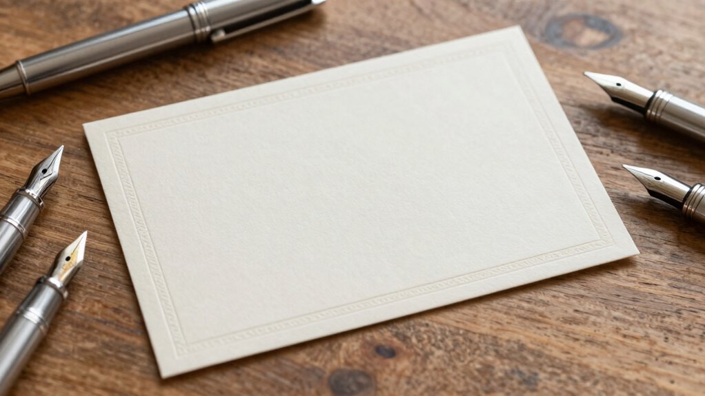 Platz für persönliche Nachrichten schaffen