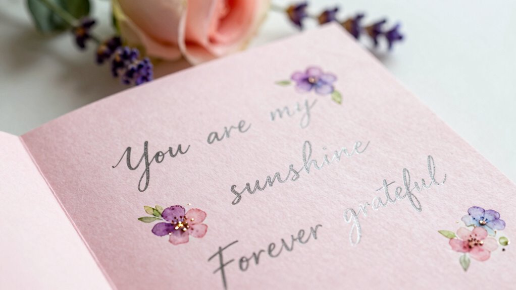 Phrasen, die Muttertagskarten personalisieren