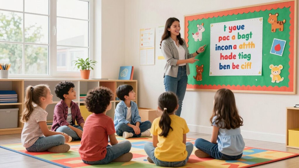 einfache Vier-Wörter-Phrasen für Kinder