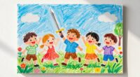 Schwert danke Liebe Kinder