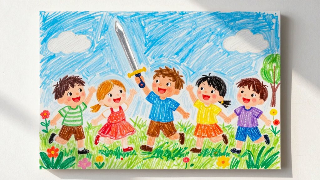 Schwert danke Liebe Kinder