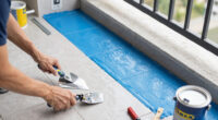 Before and After: IKEA Tiles and a Bright Blue Paint Made This Balcony Unrecognizable