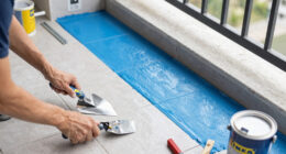Before and After: IKEA Tiles and a Bright Blue Paint Made This Balcony Unrecognizable