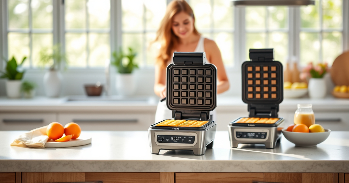 Ninja Belgian Waffle Maker Pro: Perfect Summer Waffles with Ease