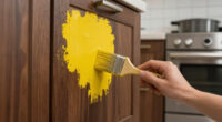 She Used Paint To Transform These Dark Kitchen Cabinets
