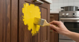 She Used Paint To Transform These Dark Kitchen Cabinets