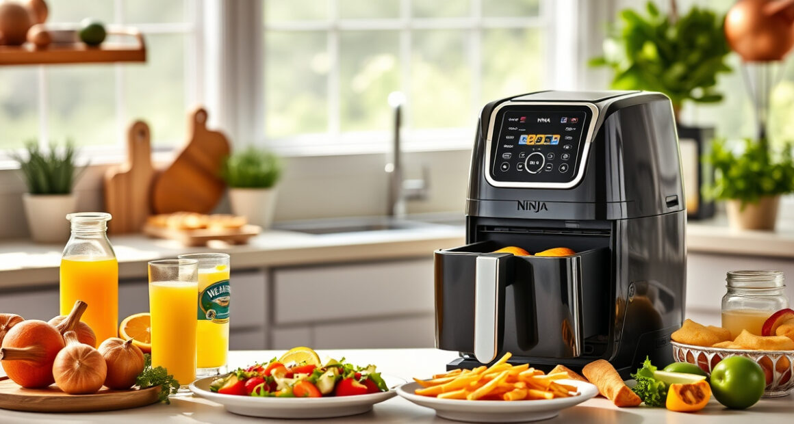 Summer Grilled Shrimp and Veggies with Ninja Foodi XL Air Fryer