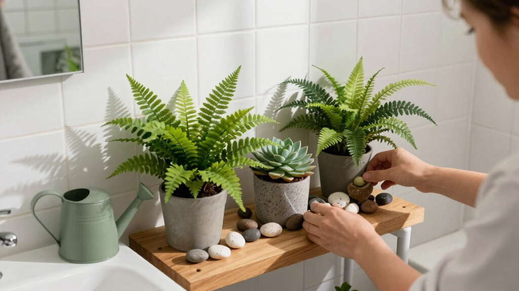 This DIYer Turned Their Ordinary Bathroom Into A Lush Secret Garden Paradise