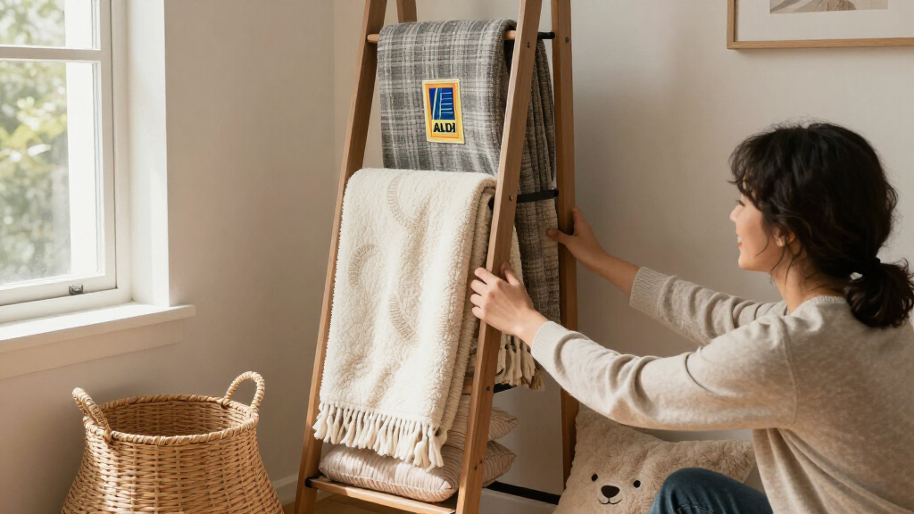 Aldi's Best-Selling Blanket Storage Ladder Is Finally Back