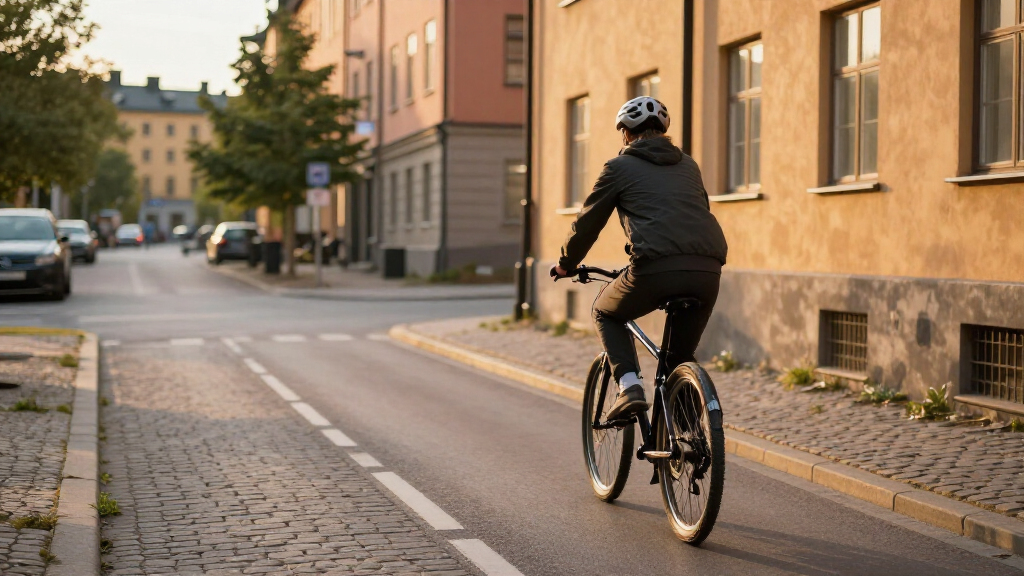 Bredare Cykelbana Vid Puckgränd - Stockholm Växer
