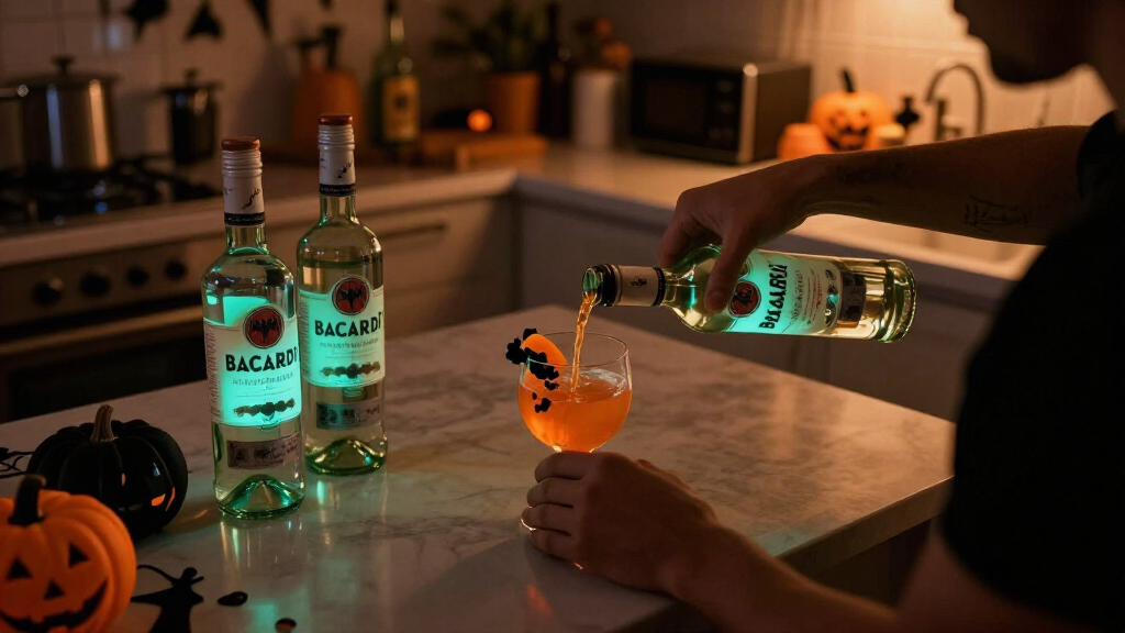 Glow-In-The-Dark Rum Bottles: BACARDÍ Rum Features A Limited-Edition Halloween Bottle