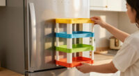 She Put A 5-Tier Bookshelf On Her Fridge, And It Created Storage Out Of Thin Air