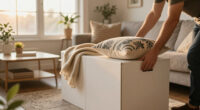 They Made A Blank-Box Living Room Look Custom Without Hiring A Carpenter